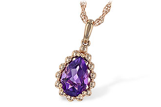 G225-77246: NECKLACE 1.06 CT AMETHYST