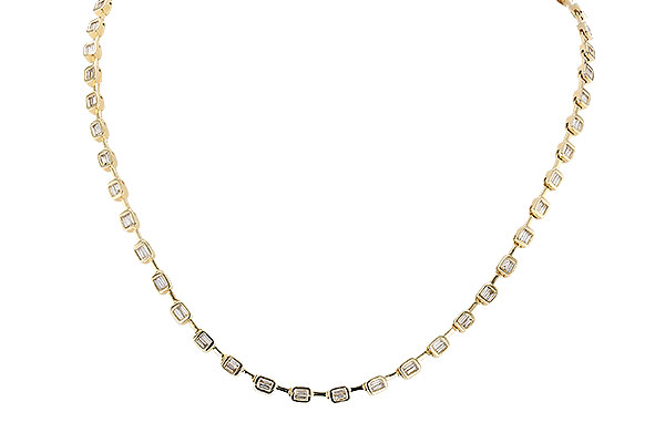 H310-32673: NECKLACE 2.05 TW BAGUETTES (17 INCHES)