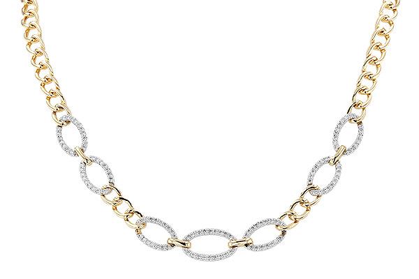 K310-29946: NECKLACE 1.12 TW (17")(INCLUDES BAR LINKS)