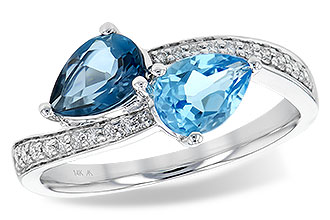 A226-70865: LDS RG 1.52 BLUE TOPAZ 1.66 TGW
