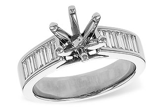 C311-19056: LDS SEMI DIA RG .50 TW BAGUETTES