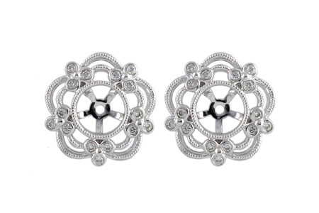 F222-13628: EARRING JACKETS .16 TW (FOR 0.75-1.50 CT TW STUDS)