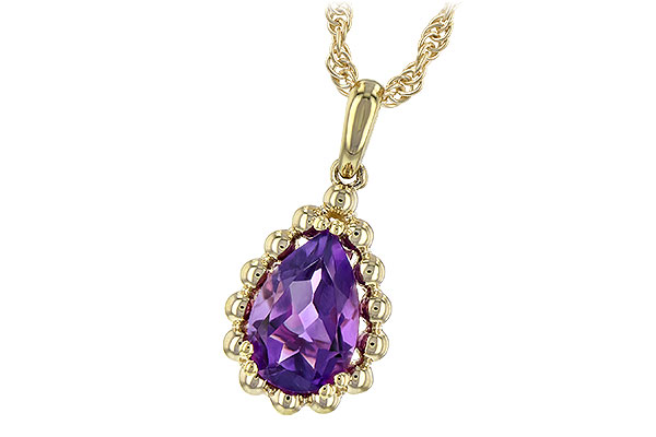 G225-77246: NECKLACE 1.06 CT AMETHYST