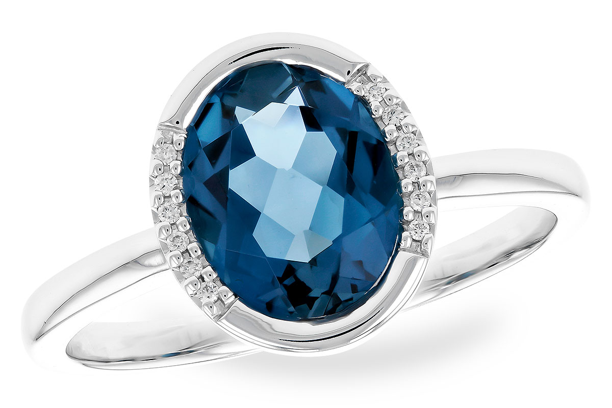 H310-31792: LDS RG 1.90 TW LONDON BLUE TOPAZ 1.93 TGW(9x7 LBT)