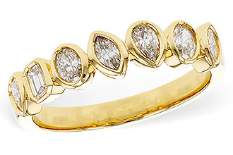 H311-25446: LDS DIA WED RG .62 TW FANCY CUT DIAS