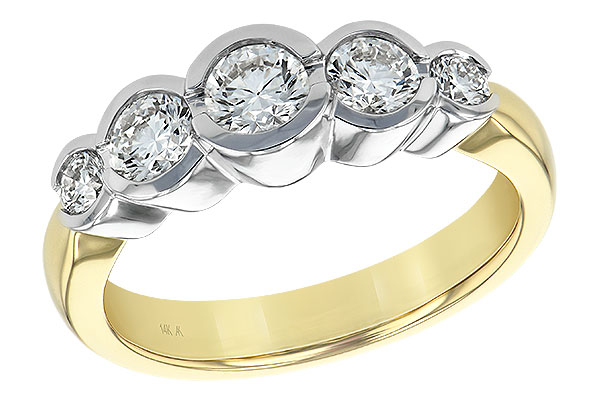 K129-42673: LDS WED RING 1.00 TW