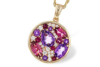 M311-25446: NECK 1.83 TW SEMI-PRECIOUS (P.TOUR, AMY) 2.00 TGW